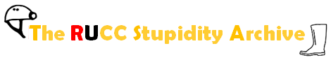 RUCC Stupidity Archive Logo